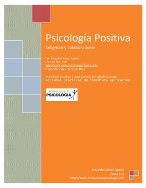 PSICOLOGIA POSITIVA MARTIN SELIGMAN