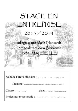 Livret de stage