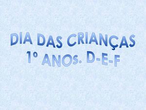 Comemoração Dia das Crianças