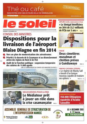 Edition du 13 Décembre 2013