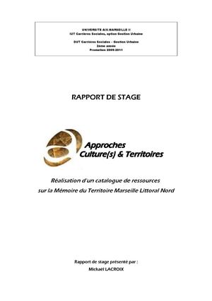 Mémoire Stage - Association Approches Cultures et Territoires