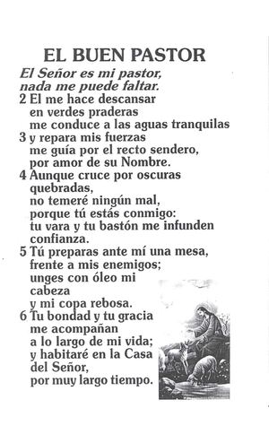 El buen Pastor salmo