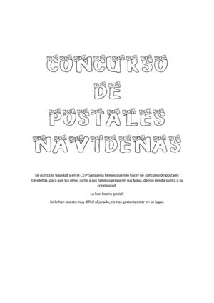 concurso postales navideñas 2013/14