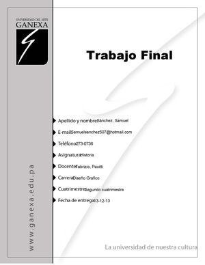 Historia del Arte - Trabajo Final 