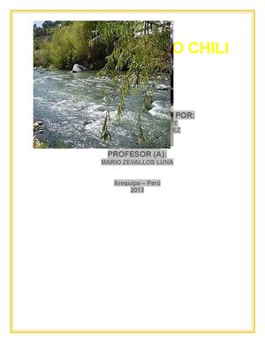 MONOGRAFIA DEL RIO CHILI 