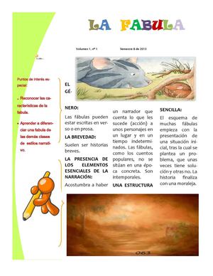 La fabula. Fabuleando 