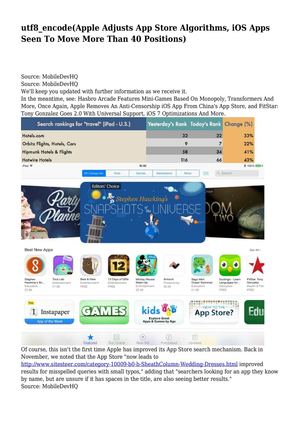 Apple Adjusts App Store Algorithms, iOS Apps Seen To Move More Than 40 Positions