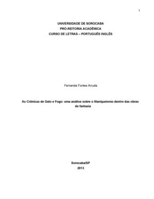As Crônicas de Gelo e Fogo: uma análise sobre o Maniqueísmo dentro das obras de fantasia (Fernanda Fontes Arruda)