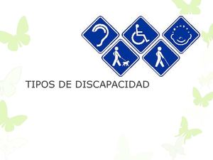 tipos de discapacidad