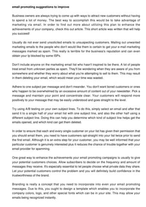 Email Promoting Tips To Boost Your Email Effectiveness