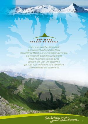 Guide d'accueil et d'animations Puy Mary 2013