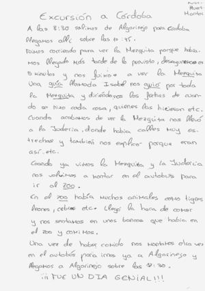 Viaje a Córdoba de 5º de Primaria.