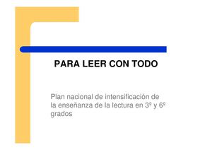 Material Programa Leer con Todo - 6º Grado