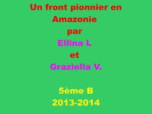 Géographie : une maquette de front pionnier en Amazonie