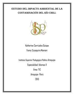 Contaminación del rió chili