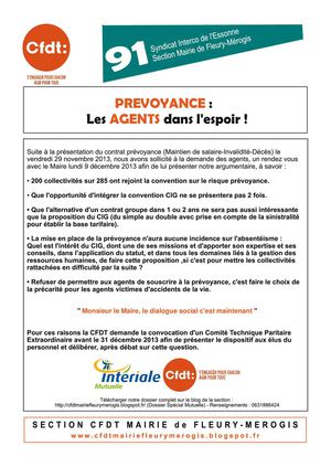 La CFDT demande la tenue d'un CTP Extraordinaire
