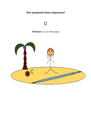 Min Robinsonad - Den sjunkande båten någonstans