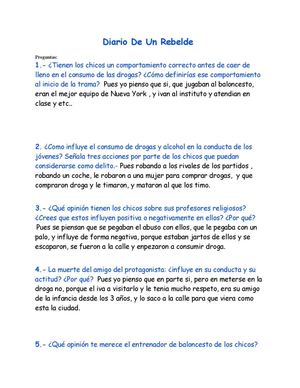 Trabajo de diario de un rebelde