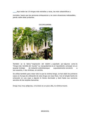 Las drogas mas extrañas