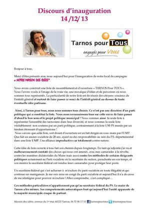 - TARNOS POUR TOUS - 