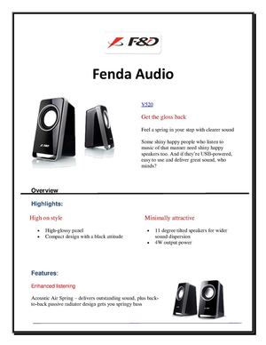 F&D V520 | Multimedia Speakers | Best Speakers for PC in India