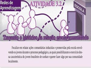 Atividade 3.2. - Traçando o histórico da relação escola/comunidade