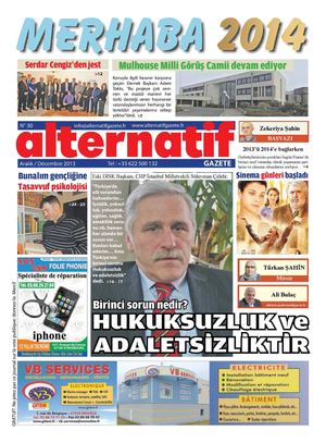 Alternatif Gazete ARALIK / DÉCEMBRE 2013