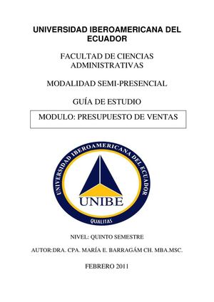Módulo Administración Presupuestaria