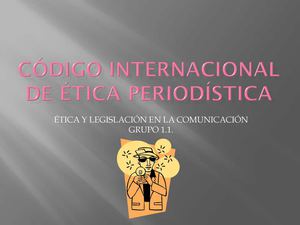 Código Internacional de ética