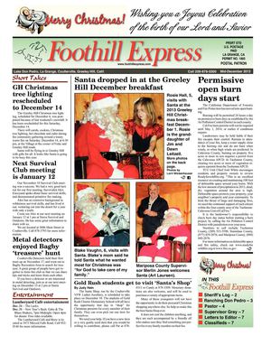 Foothill Express - Mid-December 2013