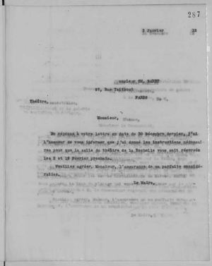 Correspondances du maire - Année 1916