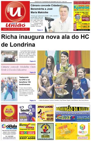 Jornal União - Edição da 1ª Quinzena de Dezembro de 2013