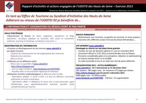 En tant qu'OT ou SI des Hauts-de-Seine adhérent à l'UDOTSI 92 je bénéficie de...