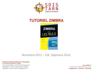Tutoriel Zimbra SDIS81