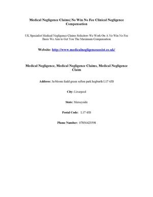 Medical Negligence Claims| http://www.medicalnegligenceassist.co.uk/
