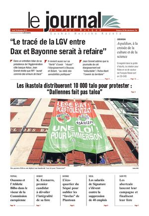 Le Journal du Pays Basque 20131219