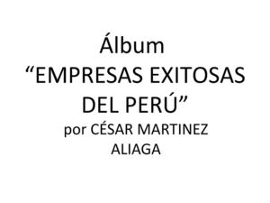 "EMPRESAS EXITOSAS DEL PERÚ"
