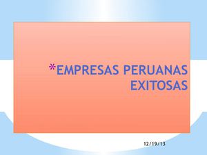 empresas peruanas exitosas