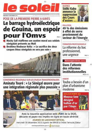 Edition du 18 Décembre 2013