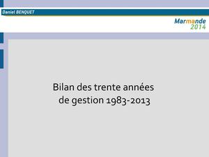 bilan des trente années de gestion de Marmande par Gérard Gouzes