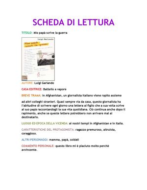 Mio papà scrive la guerra (Matilde)