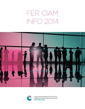CIAM - FER CIAM, L'info 2014 (Deutsch)