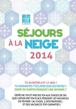 Séjours à la Neige 2014