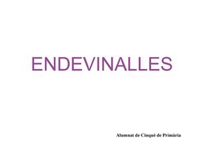 Endevinalles