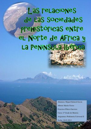 Relaciones de las sociedades prehistóricas entre el Norte de África y la Península Ibérica
