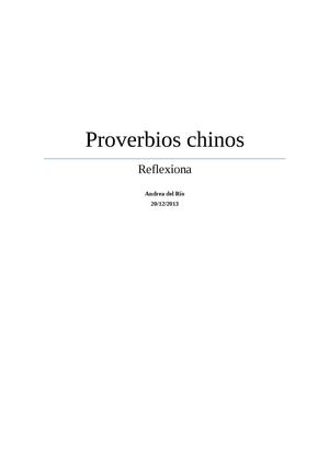 Proverbios chinos
