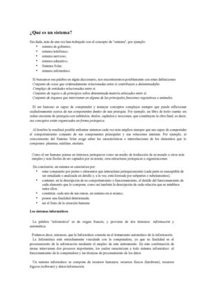 ¿Qué es un sistema?