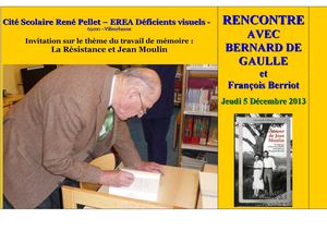 Folio Rencontre Bernard De Gaulle, 5 décembre 2013