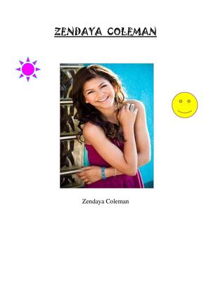 Reportaje sobre Zendaya Coleman, por Judit