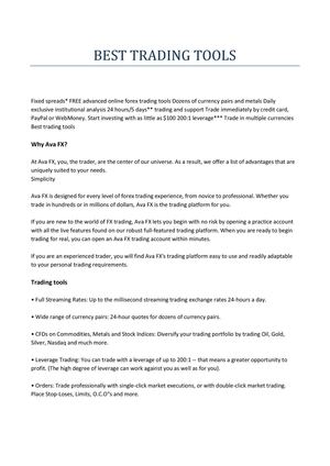 Trading online Riskfree Test Account